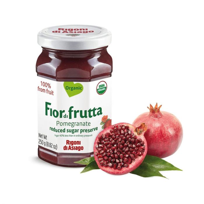 Rigoni di Asiago - Fiordifrutta Melograno - Pomegranate Organic Spread -  250gr - 8.82oz