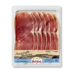 VERONI - Pre-Sliced Prosciutto Italiano - Dry Cured Ham 4 Oz