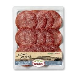 VERONI - Pre-Sliced Salame Milano - Mild Salame with Garlic & Pepper 4 Oz