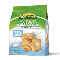 Farabella - Gluten-Free Yogurt Stars Cookies - Italian Yogurt Biscuits (7.05 oz - 200g)