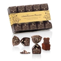 Antica Torroneria Piemontese - Confezione Tartufini dolci fondenti 70% e fave di cacao (70 gr - 2.47 Oz)