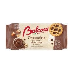 Balconi - Crostatina con crema alle nocciole e cacao- 6 tartlets (240gr - 8.5 OZ)