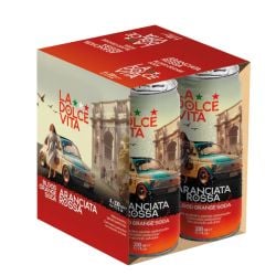 La Dolce Vita - Aranciata Rossa - Blood Orange - 4 x 330 ml
