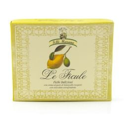 Fratelli Marano - Ficule – Extra Dark Chocolate covered Figs stuffed with Limoncello Cream (250 gr / 8.8 Oz)