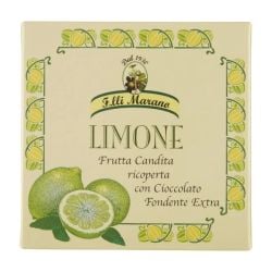 Fratelli Marano - Candied Lemon Zest Dark Chocolate Coated (200gr - 7 Oz)