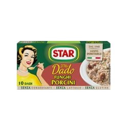 Star - Dado Funghi Porcini - Porcini Mushroom Bouillon Cubes (10X10 gr)