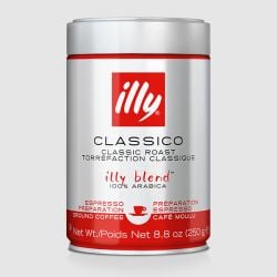 Illy - Classico ground Coffee 100% Arabica (250 gr - 8.8 Oz)