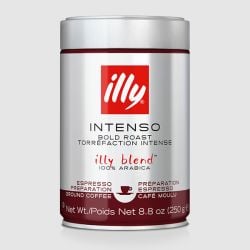 Illy - Intenso ground Coffee 100% Arabica (250 gr - 8.8 Oz)