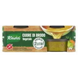 Knorr- Cuore di Brodo Vegetale - Gluten free - 4 x 28 gr