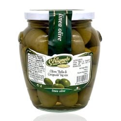 La Cerignola di una volta - Green olives Bella di Cerignola 3G BIG SIZE in brine - 580 ml - 19,40 oz