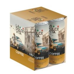 La Dolce Vita - al Caffè - Coffee Soda - 4 x 330 ml