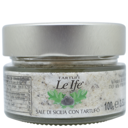 BBD 05-31-2026 - Tartufi Le Ife - Sicily Salt with Black Truffle - 100 gr / 3.52 Oz