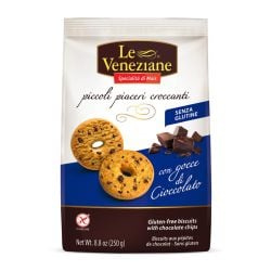 Le Veneziane - Gluten Free Biscuits with Chocolate Chips (250gr- 8.8 oz)