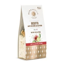 Mandarella Italian Carnaroli Risotto Mix with Zucchini & Saffron - Ready to Cook (250 gr - 8.82 oz)