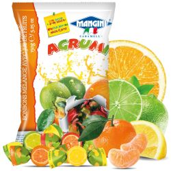 Mangini - Caramelle Agrumi - Mixed Candies with Fruit Juice (150 gr - 5.29 Oz )