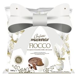 Maxtris - Fiocco White - Chocolate dragee with almond (500 gr / 1.1 lb)