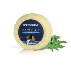 Sicilformaggi Mini Primo Sale Bianco - Classic Sicilian Mixed-Milk Fresh Cheese (Approx. 400g)