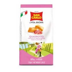 San Carlo - Quadrotto - Crunchy Bread Bites - Ham Flavour - (150 gr- 5.29 oz)