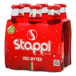 Stappi - Red Bitter Aperitivo Analcolico - non alcholic red bitter aperitif - 6 bottles x 100 ml