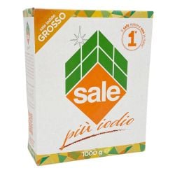 Italkali - Coarse Iodized Sea Salt - 1000 gr - 2.2 lb