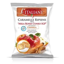 Serra - Red Apple from Cuneo Italy with Cinammon Flavor Hard Filled Candy - Le Specialità Italiane (100 gr - 3.52 Oz)