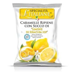 Serra - Lemon from Syracuse Italy Hard Filled Candy - Le Specialità Italiane (100 gr - 3.52 Oz)