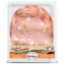 VERONI - Pre-Sliced Italian Mortadella with Pistachio 4 Oz