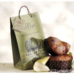 Borsari - Panettone with Pears and Chocolate in Shopping Bag - 1Kg - 2.2 lb