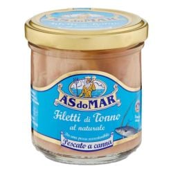 As do mar - Light Yellowfin Tuna Fillets in Water - Filetti di Tonno al naturale (150 gr - 5.29 Oz)