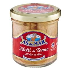 As do mar - Light Yellowfin Tuna Fillets in Olive Oil - Filetti di Tonno all'Olio di Oliva (150 gr - 5.29 Oz)