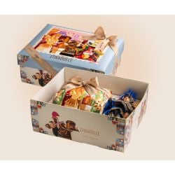 Etnadolce - Panettone Cassata Siciliana in Scatola con Pupo Siciliano “Bradamante” (1 kg - 2.2 lb)