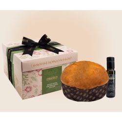 Etnadolce - Panettone Pomodoro e Olive (750gr - 26.45 oz) + Olio d’oliva (100 ml - 3.38 fl oz)