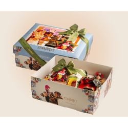 Etnadolce - Panettone Vulcano e Pistacchio Salato in Scatola con Pupo Siciliano “Orlando” (1 kg - 2.2 lb)