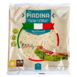 Frescopiada - Traditional Italian Piadina Flatbread (4 pieces 520gr / 18.3 Oz)
