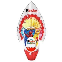 Kinder - Gransorpresa MAXI Spiderman- Chocolate Easter Egg for boy (220 gr - 7.76 oz)