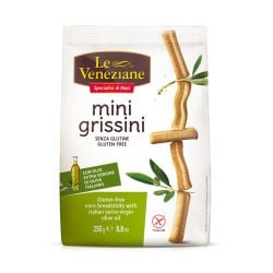 Le Veneziane - Mini Grissini - Gluten Free corn Breadsticks with EVOO - (250gr- 8.8 oz)