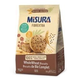 Misura Fibrextra - Whole Wheat Biscuits - Biscotti Integrali (330 gr - 11.64 oz)