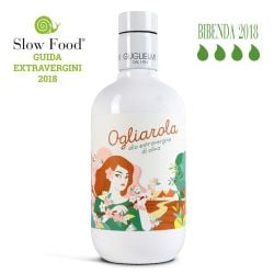 Guglielmi - Monocultivar Ogliarola Extra Virgin Olive Oil in white bottle (500ml - 16.9 fl oz)
