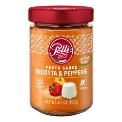 Polli - Pesto Sauce Ricotta and Peppers - 190gr 6.7oz