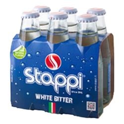 Stappi - White Bitter Aperitivo Analcolico - non alcholic white bitter aperitif - 6 bottles x 100 ml